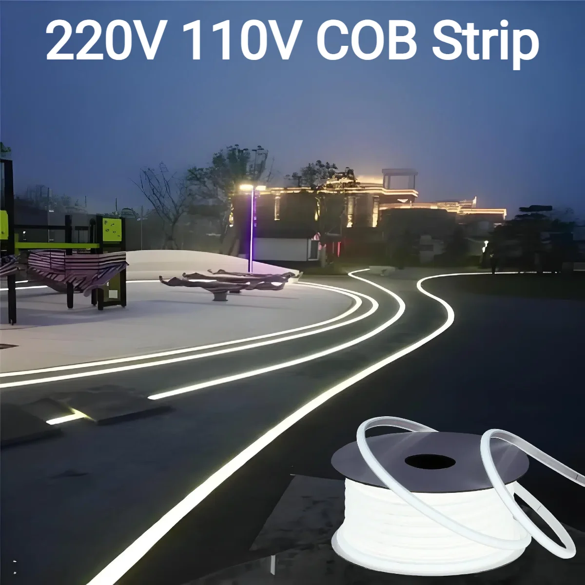 Outdoor Power Strip Weatherproof - 220V 110V Pure Silicone Gel COB