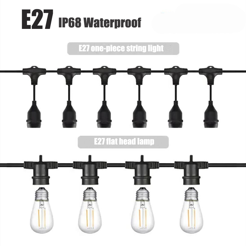 Outdoor Power Strip Weatherproof - Outdoor E27 Threaded Head Lamp Holder