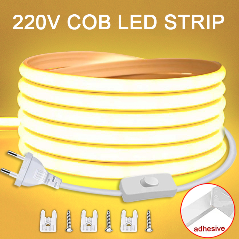Outdoor Power Strip Weatherproof - 220V Led Strip with ON/OFF Switch