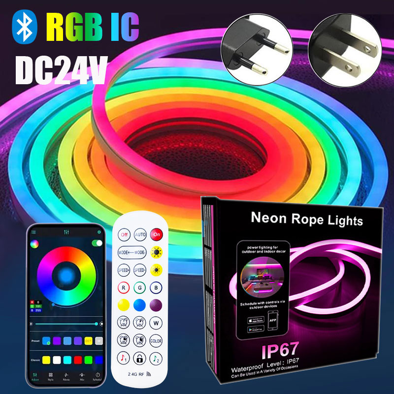 Outdoor Power Strip Weatherproof - 24V Addressable Neon Led Ribbon 5M
