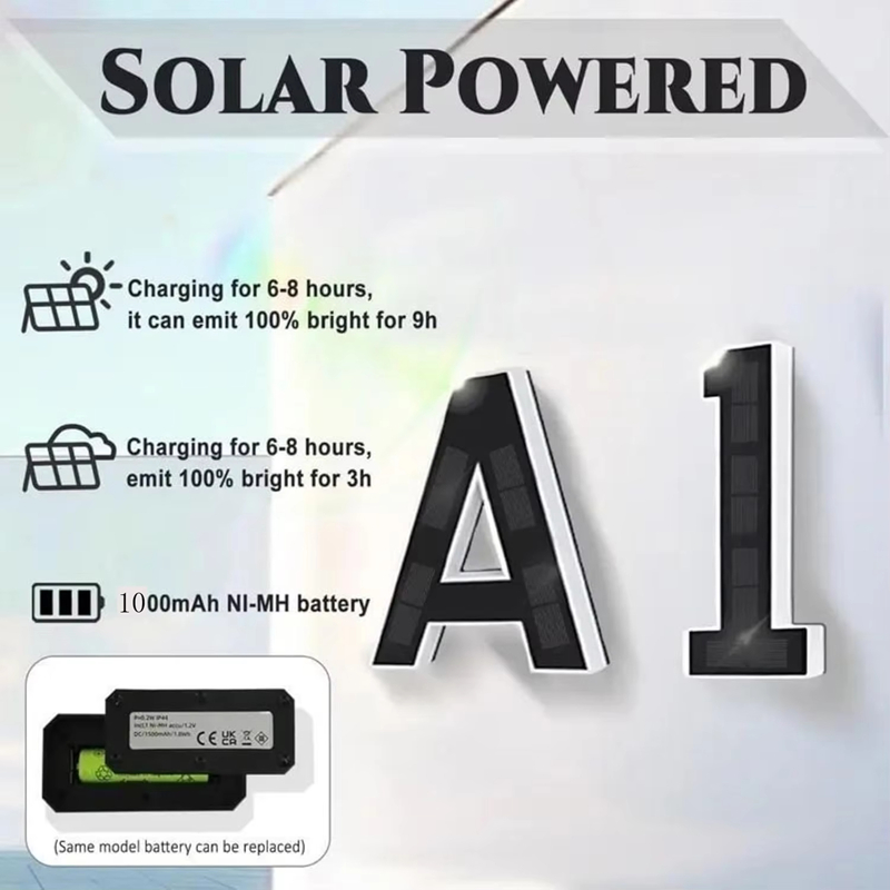 12CM Solar-Powered Outdoor Hou - Outdoor Power Number recension och pris