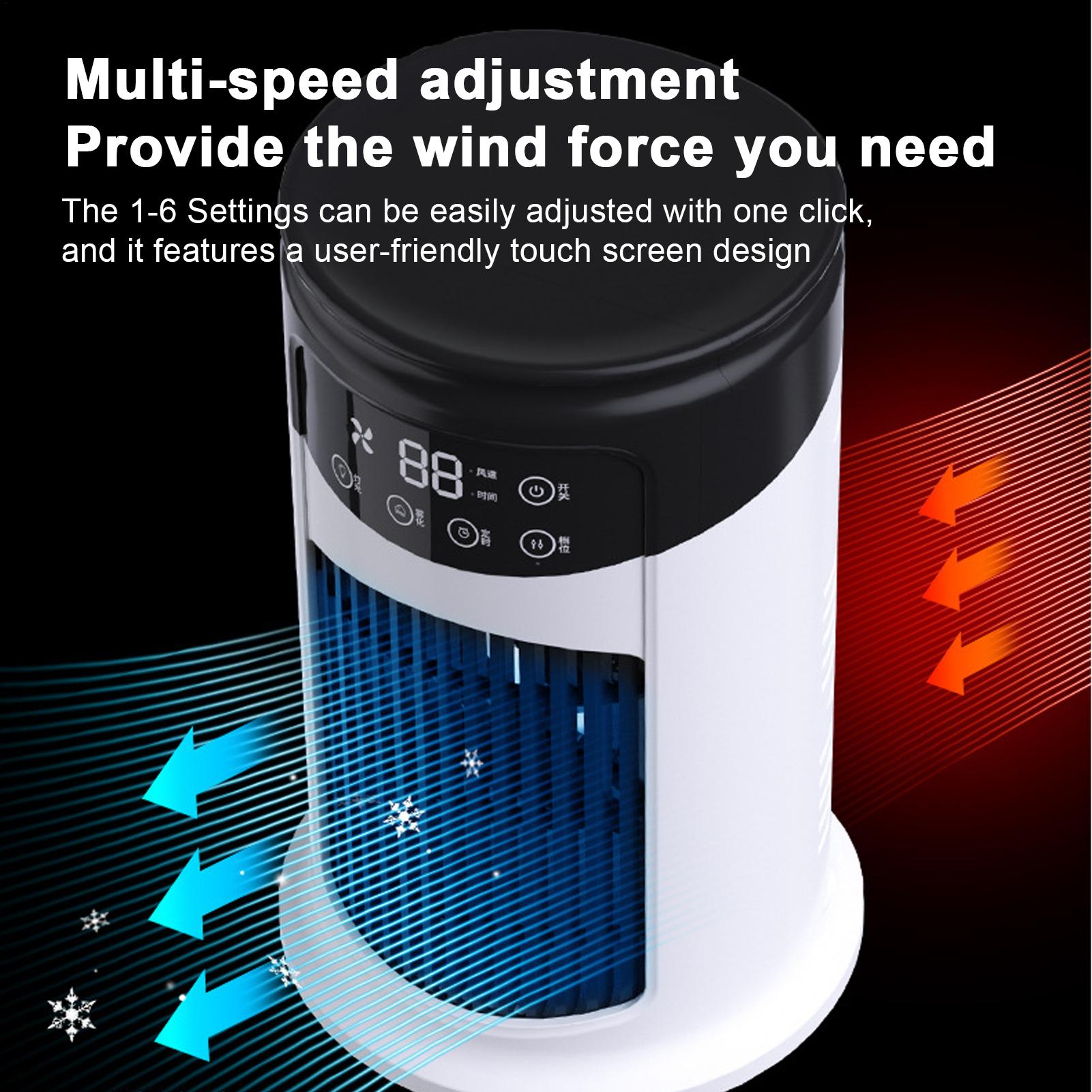 Portable Air Conditioner Fan 6 - Outdoor Usb Power Bank recension och pris