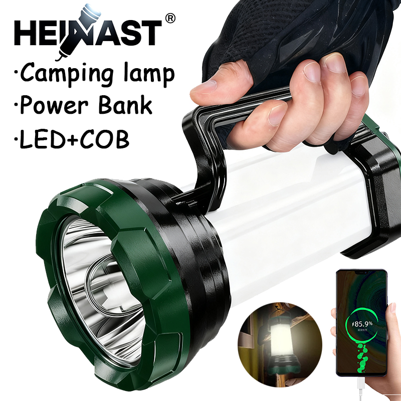 Portable Powerful LED Flashlig - Outdoor Usb Power Bank recension och pris