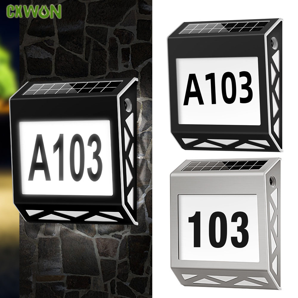 Solar Powered Door Sign Light  - Outdoor Power Number recension och pris