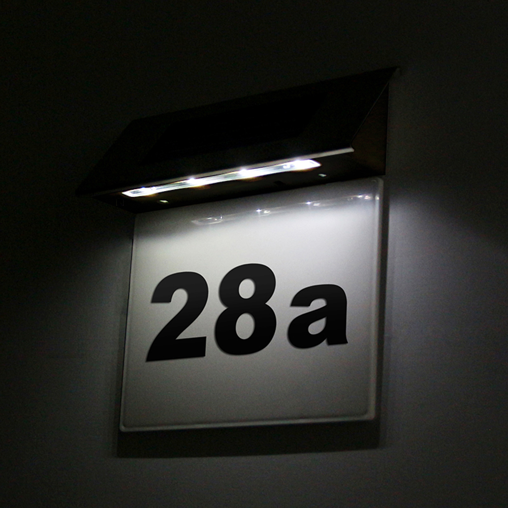 LED Solar Powered Wall Light L - Outdoor Power Number recension och pris
