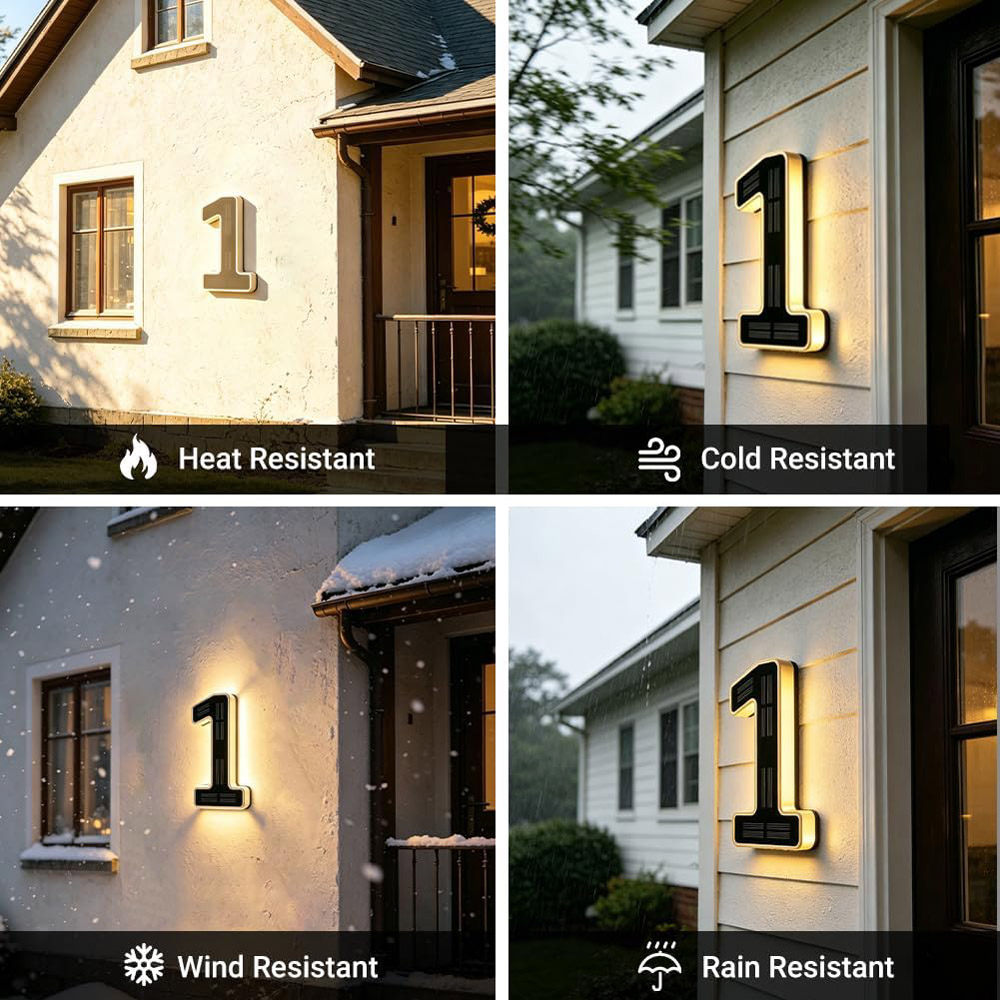 12CM Solar-Powered Outdoor Hou - Outdoor Power Number recension och pris
