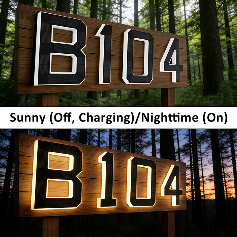 Solar Powered House Number Sig - Outdoor Power Number recension och pris