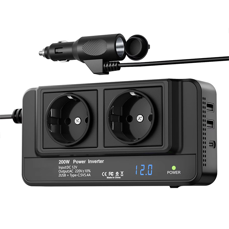 200W Car Inverter Car Socket A - Outdoor Power Adapter Usb C recension och pris