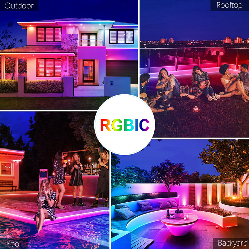 Waterproof Colorful Light Stri - Outdoor Power Strip Weatherproof recension och pris