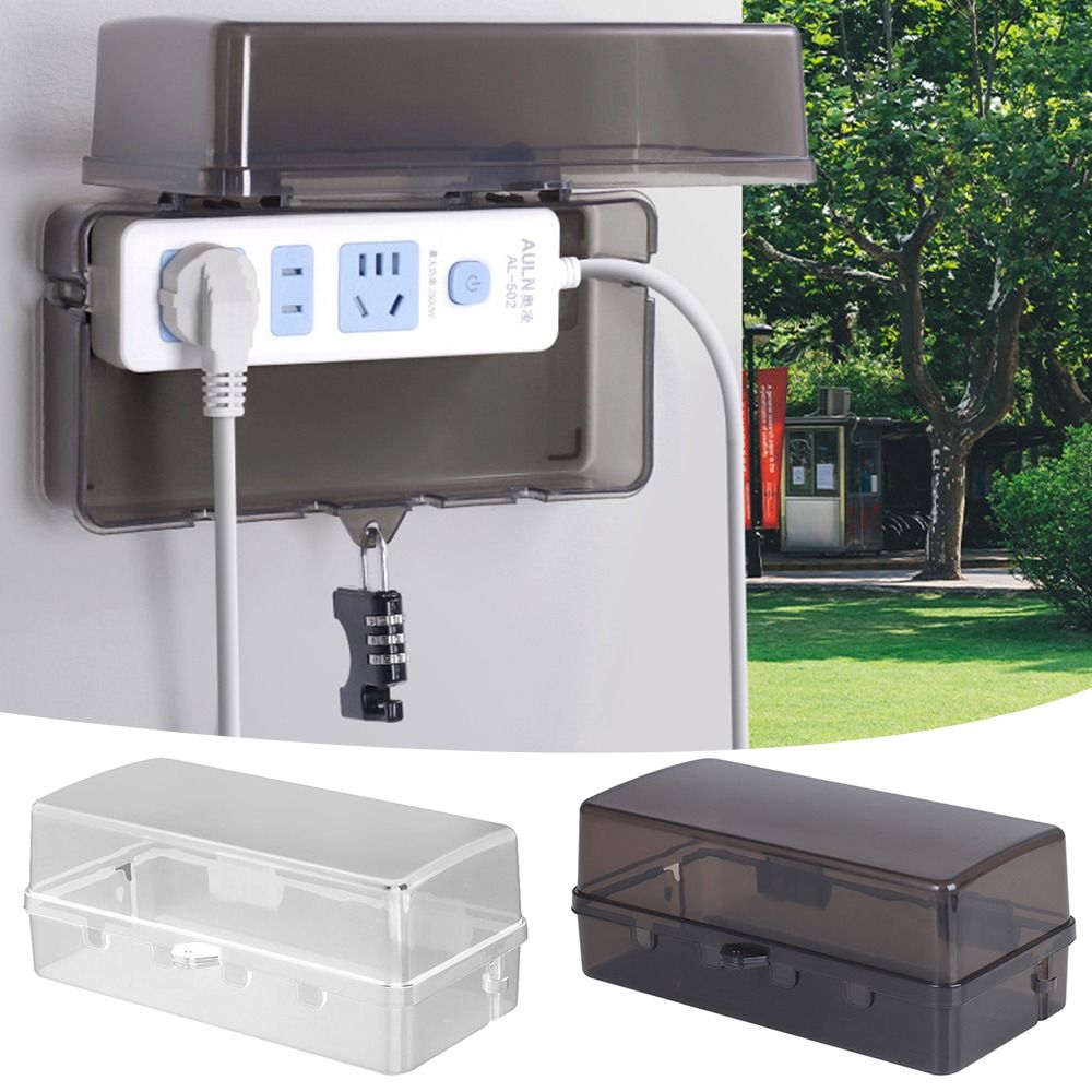 Durable Plastic Plug Box Anti- - Outdoor Power Strip Weatherproof recension och pris