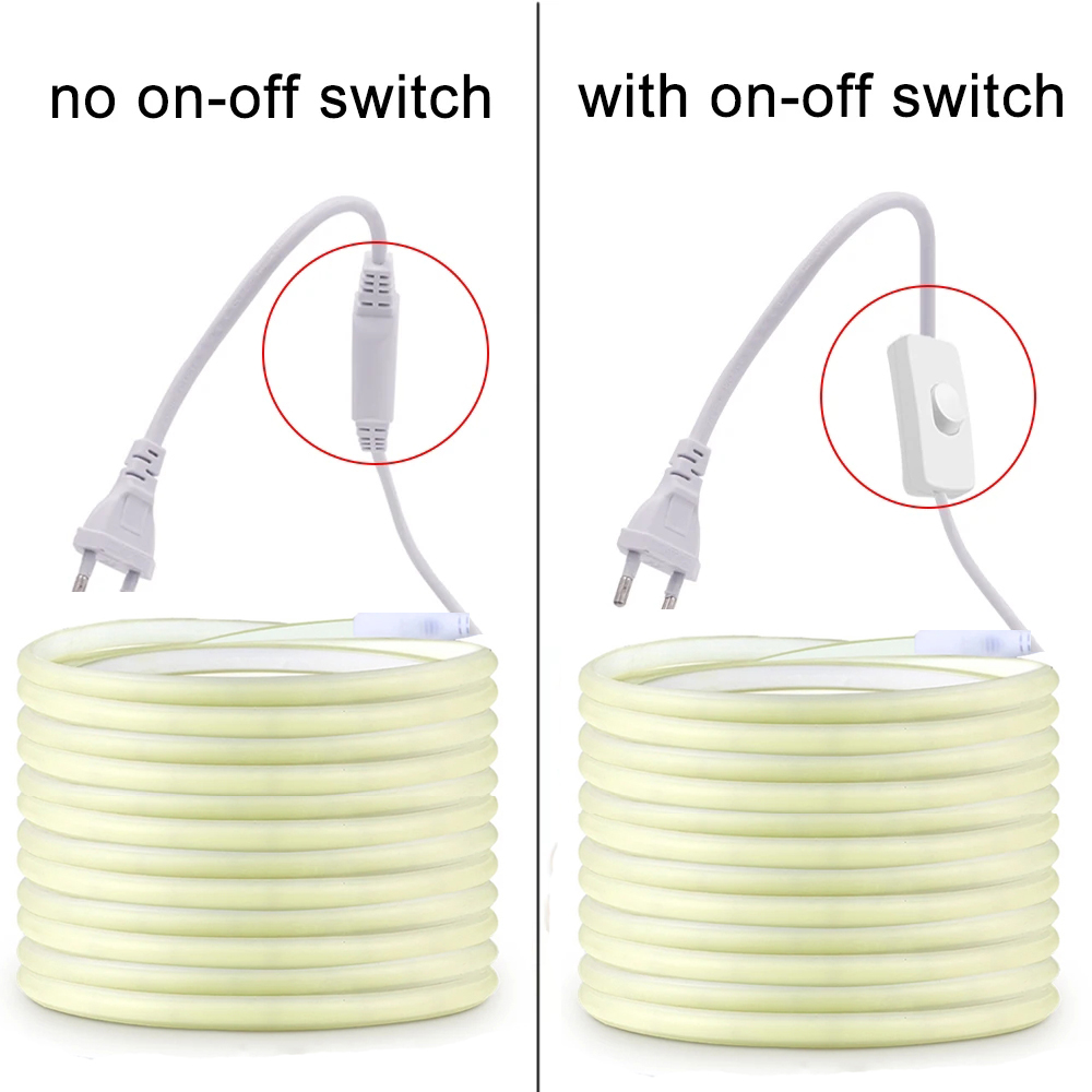 220V Led Strip with ON/OFF Swi - Outdoor Power Strip Weatherproof recension och pris