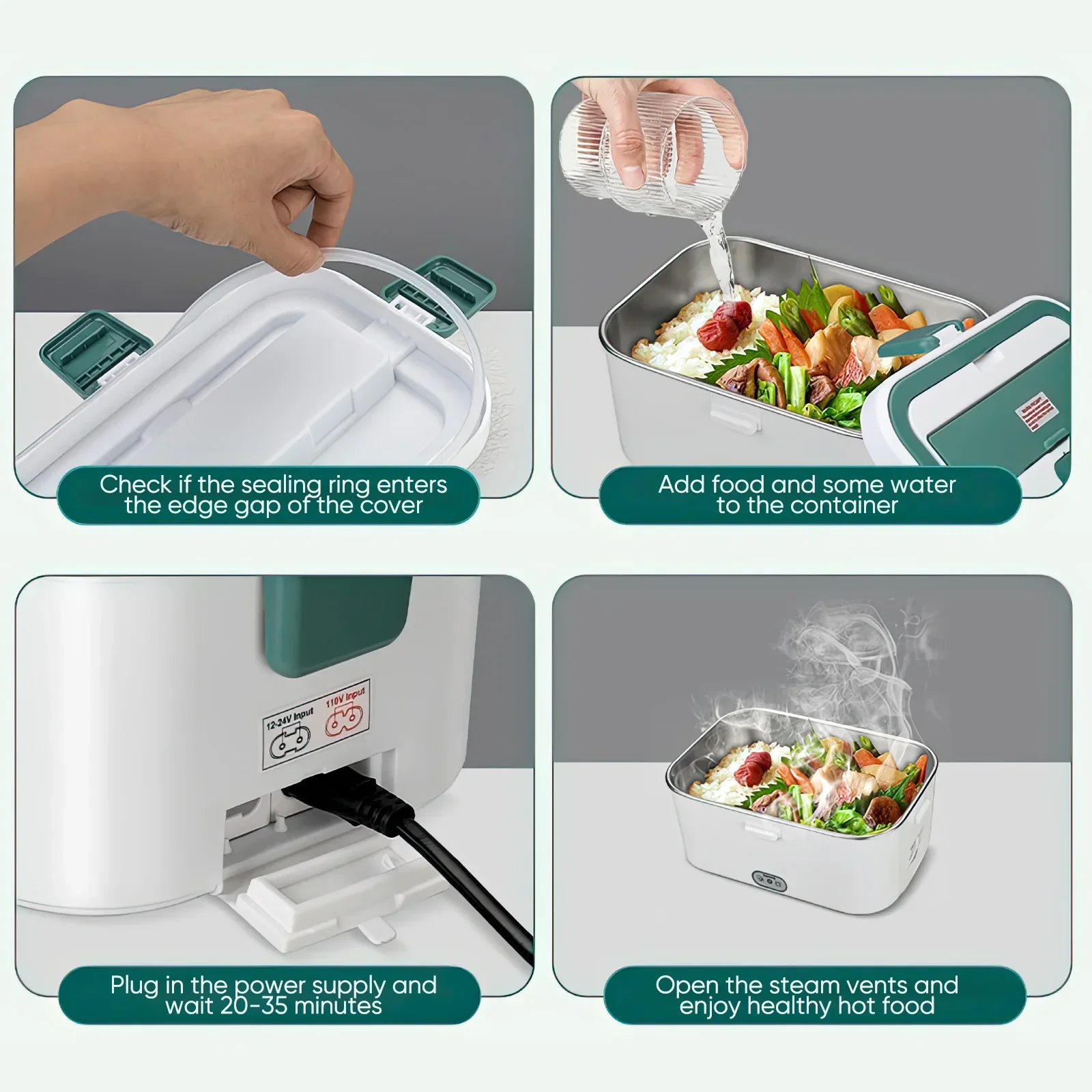 Electric Lunch Box Food Warmer - Outdoor Power Pedestal recension och pris