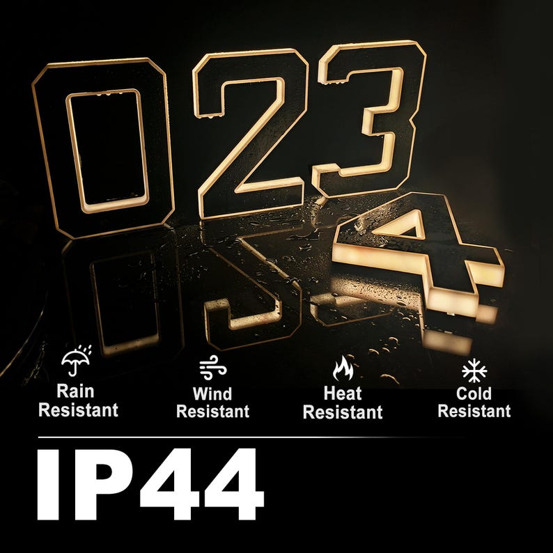 Solar LED House Number Sign Wa - Outdoor Power Number recension och pris