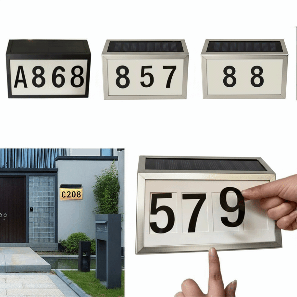 Easy Install Solar LED House N - Outdoor Power Number recension och pris