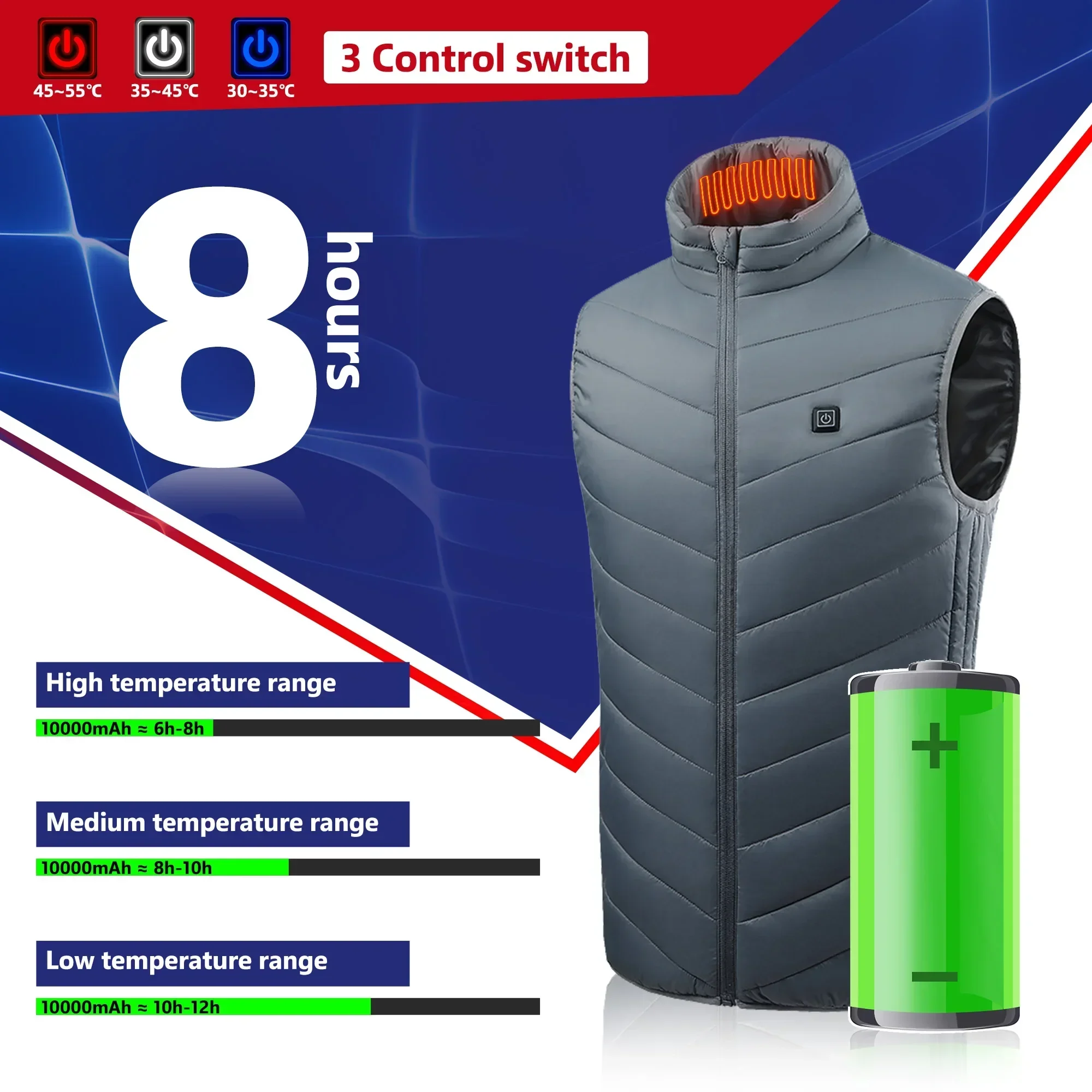 21 Heated Vest Electric Heated - Outdoor Power Pedestal recension och pris