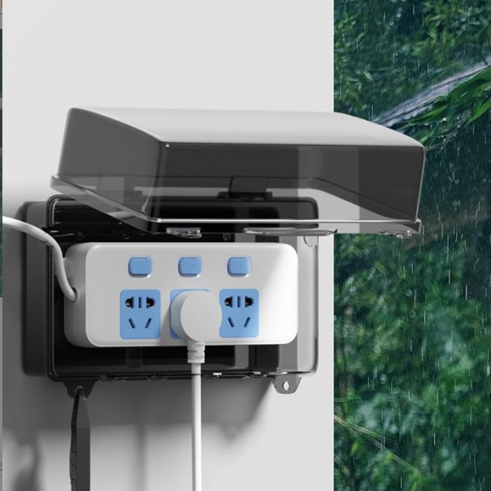 Portable Plastic Plug Box Anti - Outdoor Power Strip Weatherproof recension och pris