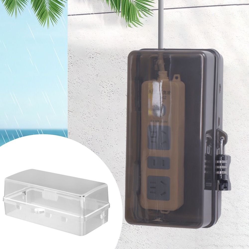 Portable Plastic Plug Box Anti - Outdoor Power Strip Weatherproof recension och pris