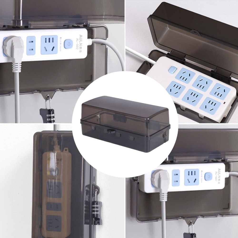 Portable Plastic Plug Box Anti - Outdoor Power Strip Weatherproof recension och pris