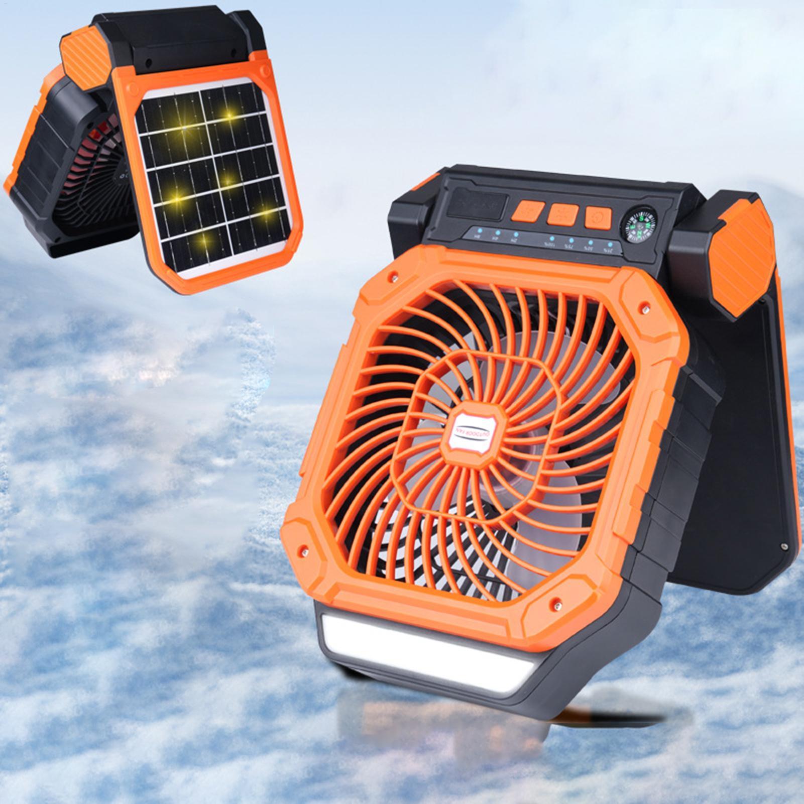Solar-powered outdoor fan USB  - Outdoor Power With Timer recension och pris