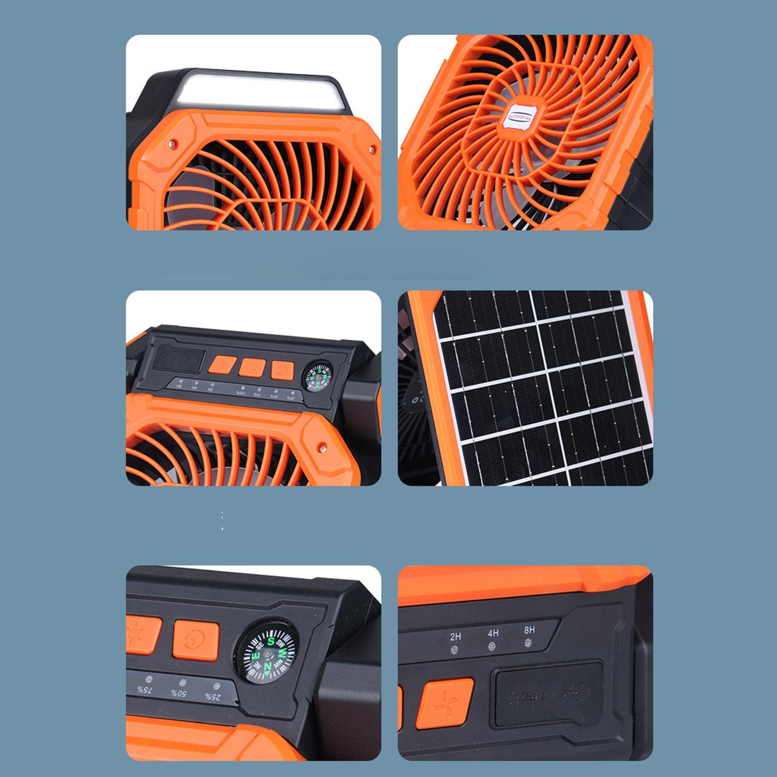 Solar-powered outdoor fan USB  - Outdoor Power With Timer recension och pris