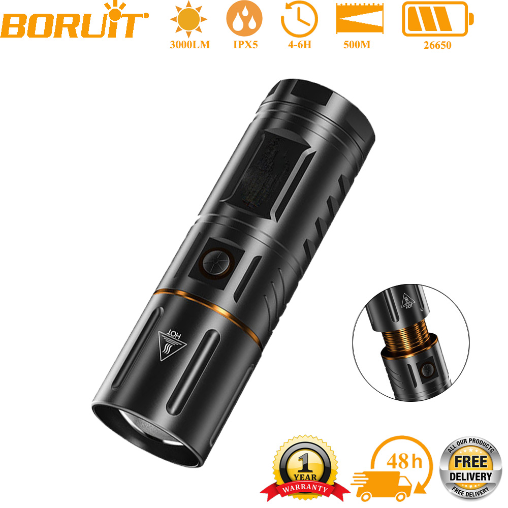BORUiT Ultra Bright 3000LM LED - Outdoor Usb Power Bank recension och pris