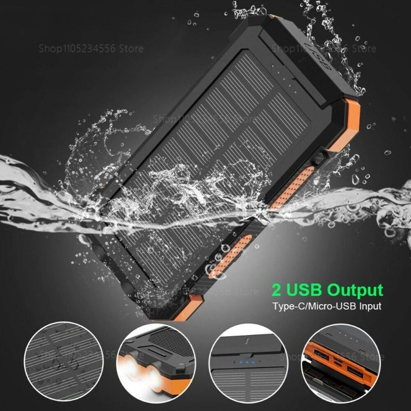 20000mAh Solar Power Bank, Wat - Outdoor Power Number recension och pris