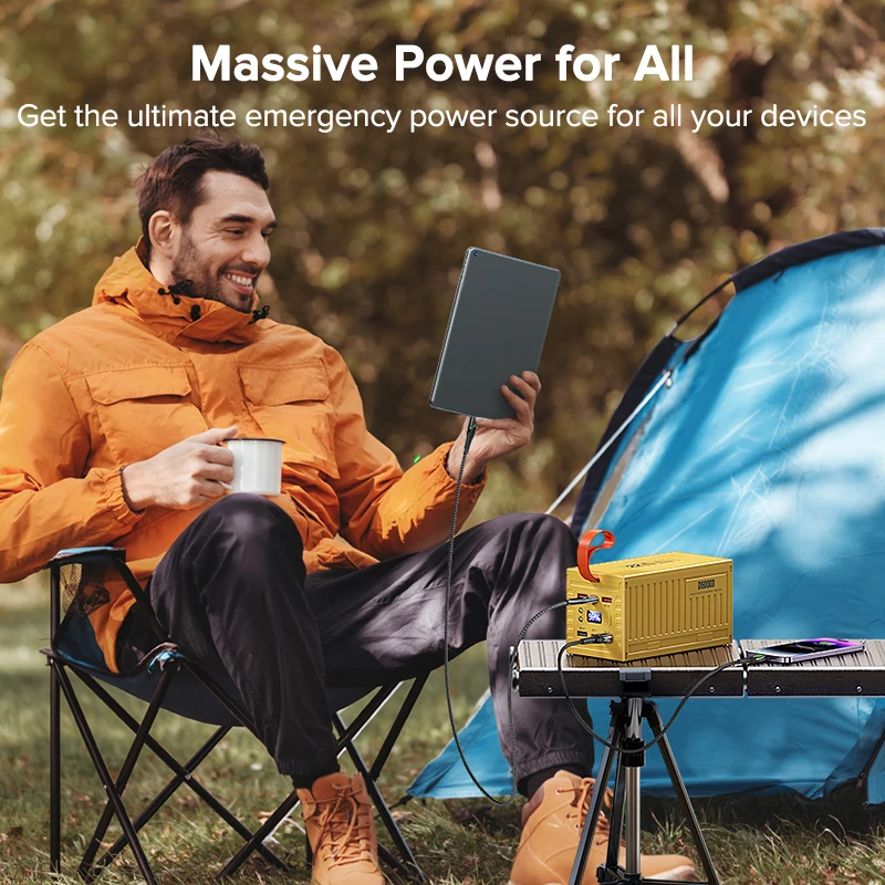 QOOVI 60000mAh Power Bank 22.5 - Outdoor Power Adapter Usb C recension och pris