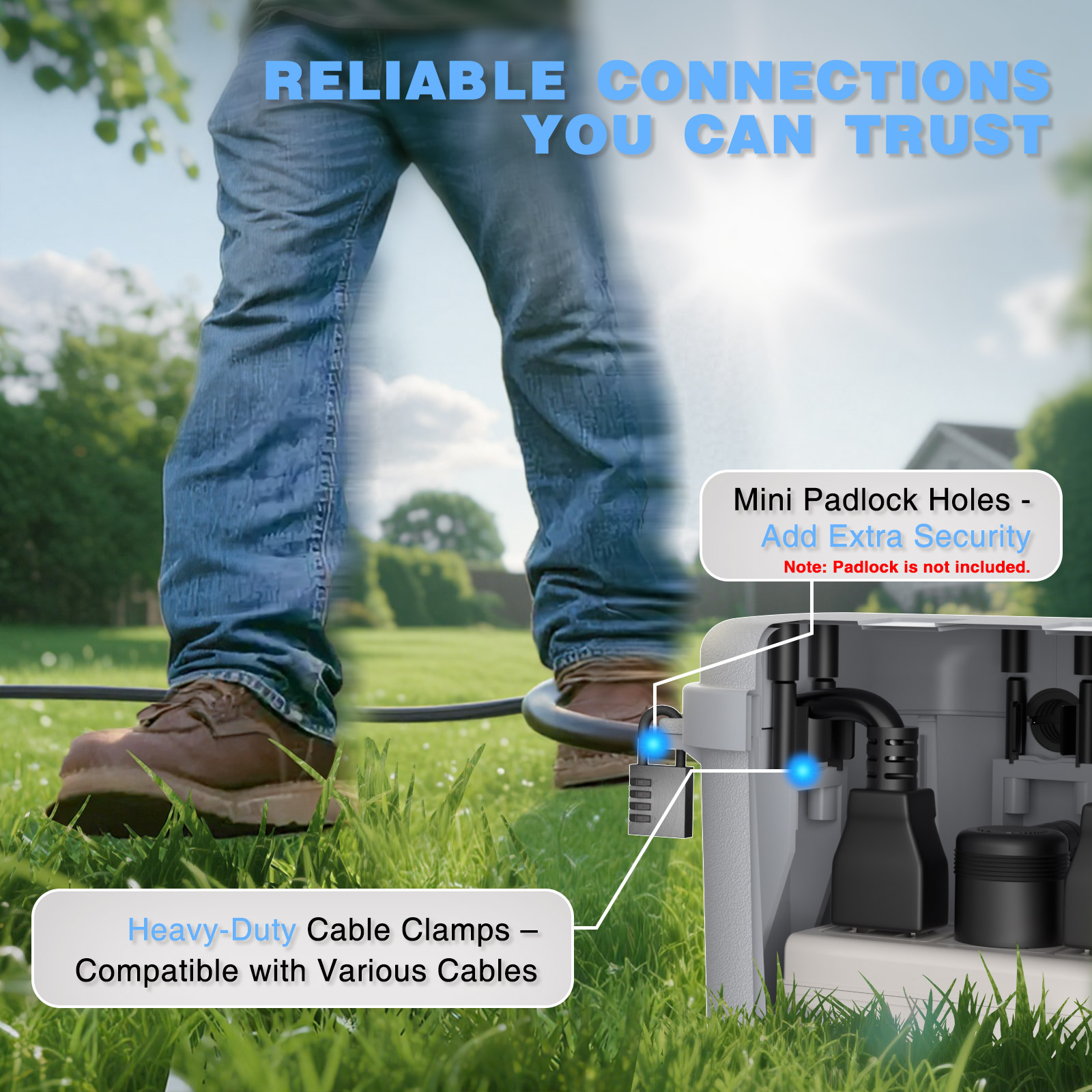 IP54 Waterproof Extension Cord - Outdoor Power With Timer recension och pris